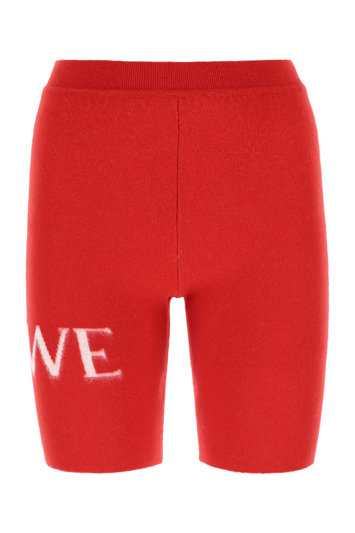 LOEWE Wool Blend Leggings for Women - Cozy Red Comfort