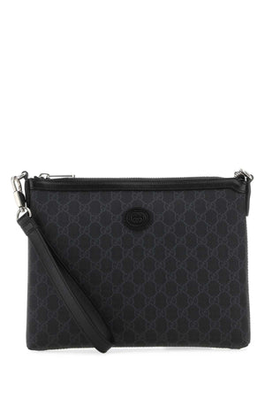 GUCCI Black GG Supreme Fabric Mini Clutch