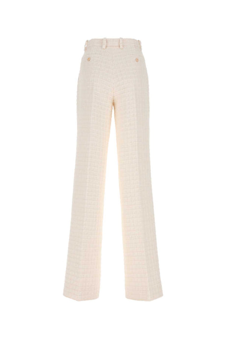 GUCCI Elegant Ivory Cotton Blend Pants for Women