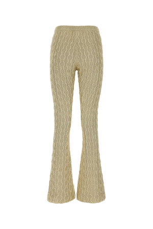 GUCCI Gold Metallic Blend Pants for Women