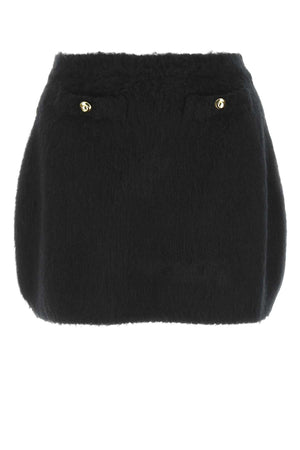 MIU MIU Chic Black Stretch Mini Skirt