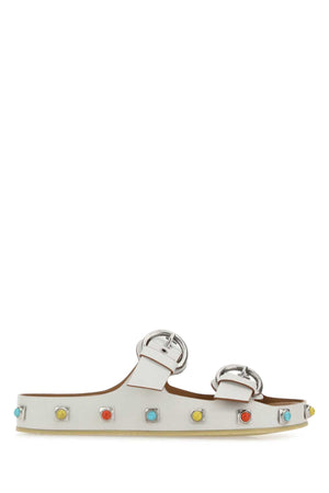 ETRO Chic Mini Leather Crown Slippers