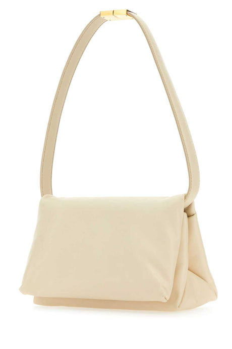 MARNI Ivory Mini Leather Prisma Shoulder Handbag