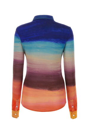 MARNI Multicolor Stretch Viscose Shirt