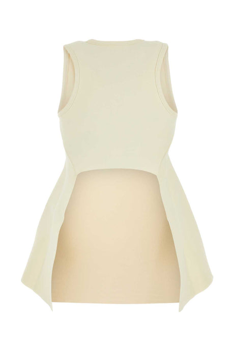 JIL SANDER Ivory Viscose Blend Top for Women