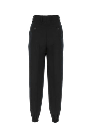 PRADA Chic Black Wool Joggers for Women