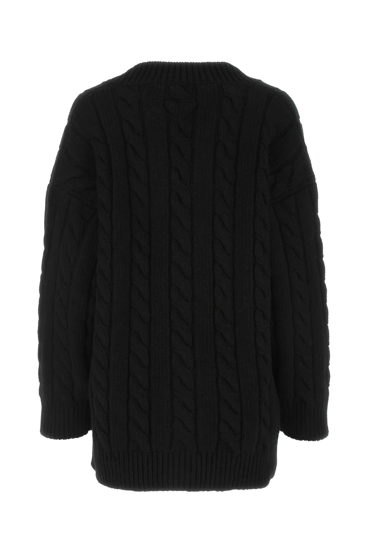 PRADA Oversize Wool Blend Cardigan