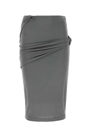 GIVENCHY Chic Grey Mini Crepe Skirt