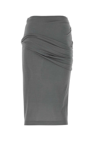 GIVENCHY Chic Grey Mini Crepe Skirt