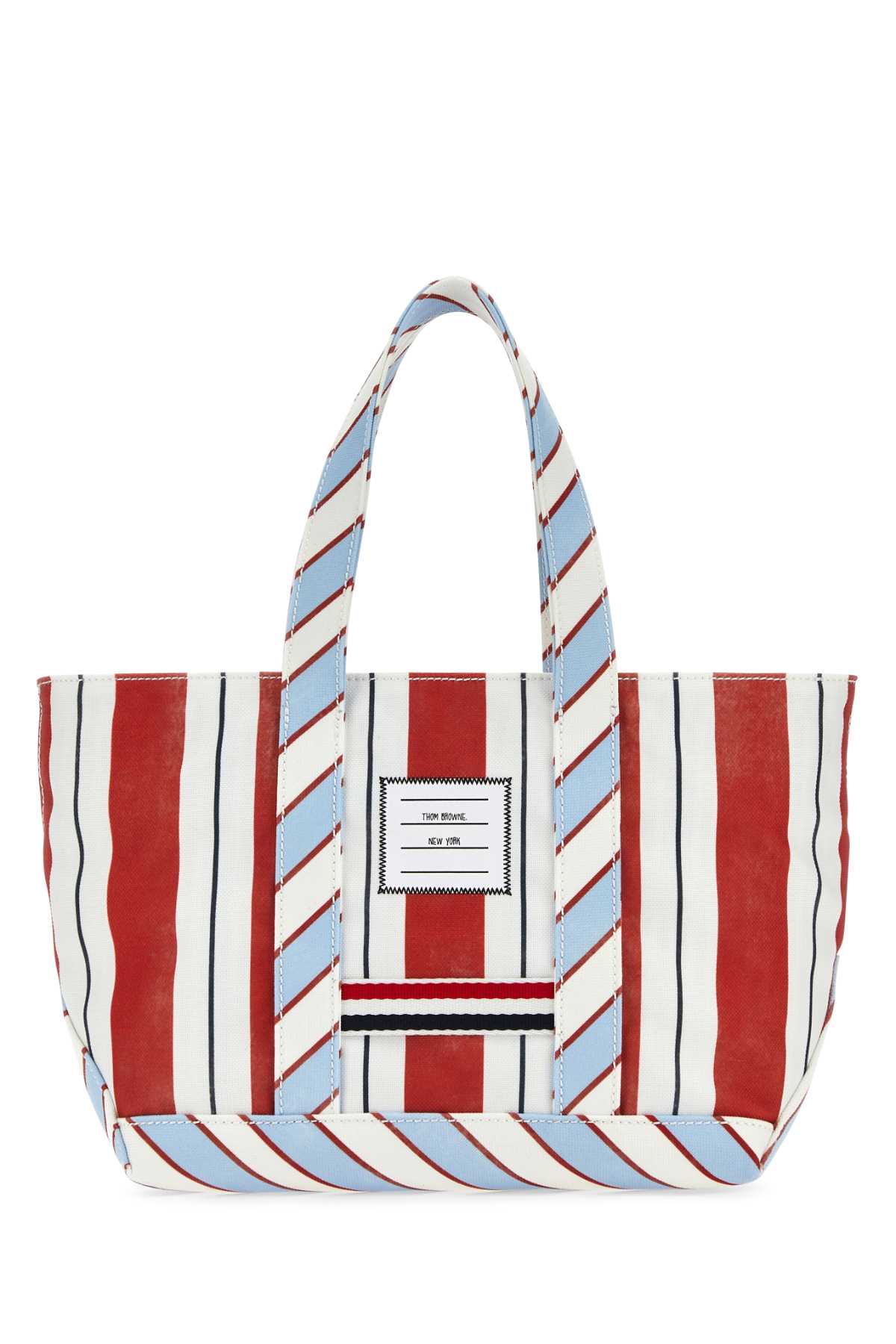 THOM BROWNE Mini Printed Canvas Handbag