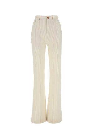 VIVIENNE WESTWOOD Embroidered Wool Blend Striped Ray Pant