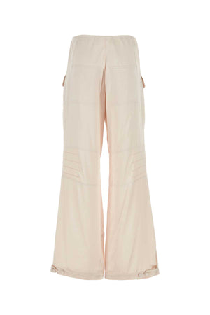 FENDI Light Pink Satin Cargo Pants