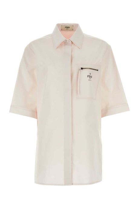 FENDI Chic Light Pink Poplin Shirt