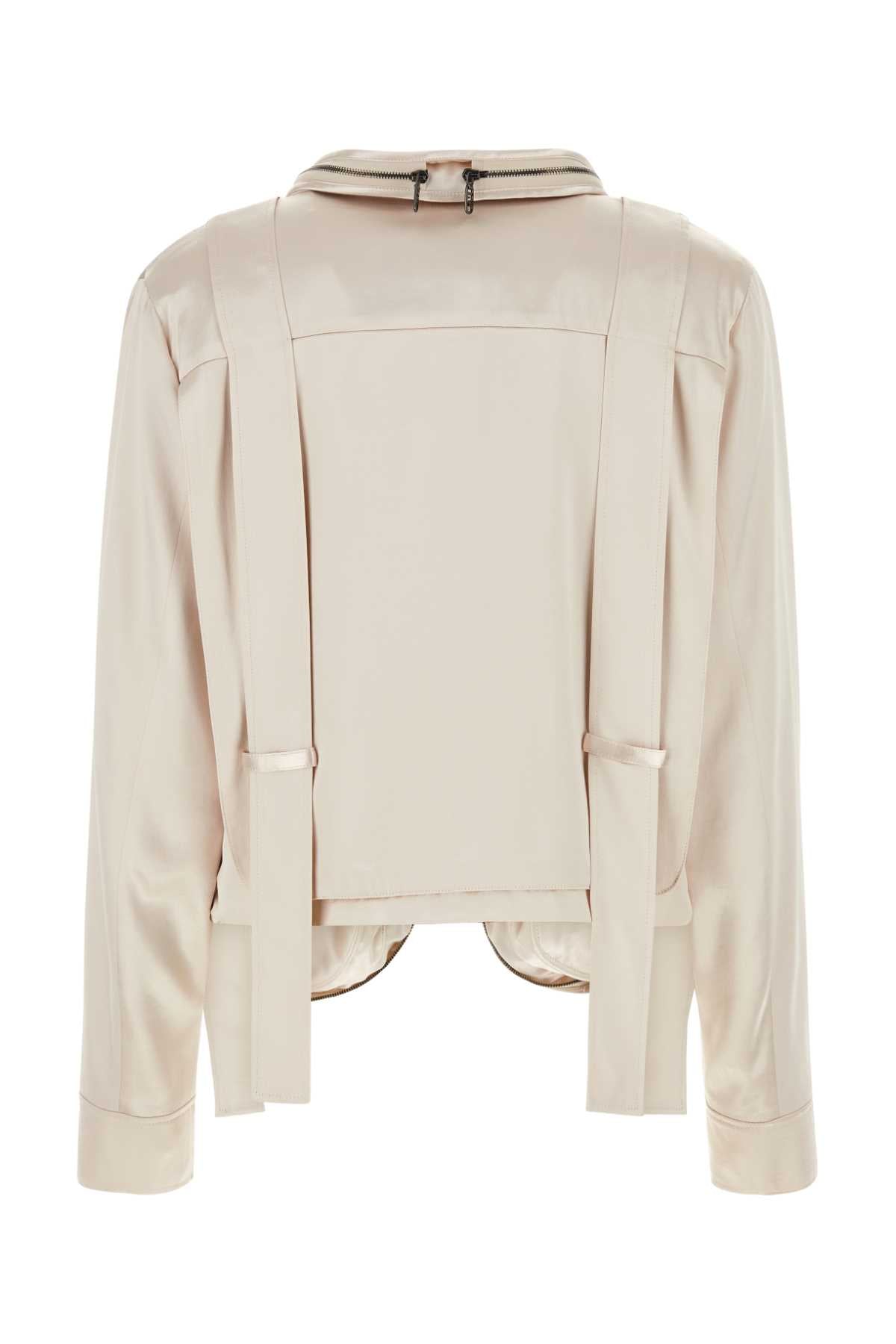 FENDI Light Pink Satin Mini Jacket