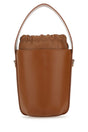 CHLOE Mini Caramel Leather Bucket Handbag