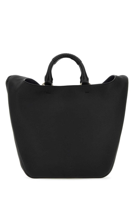 CHLOE Medium Black Leather Deia Handbag