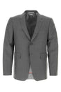 THOM BROWNE Classic Grey Twill Blazer for Men