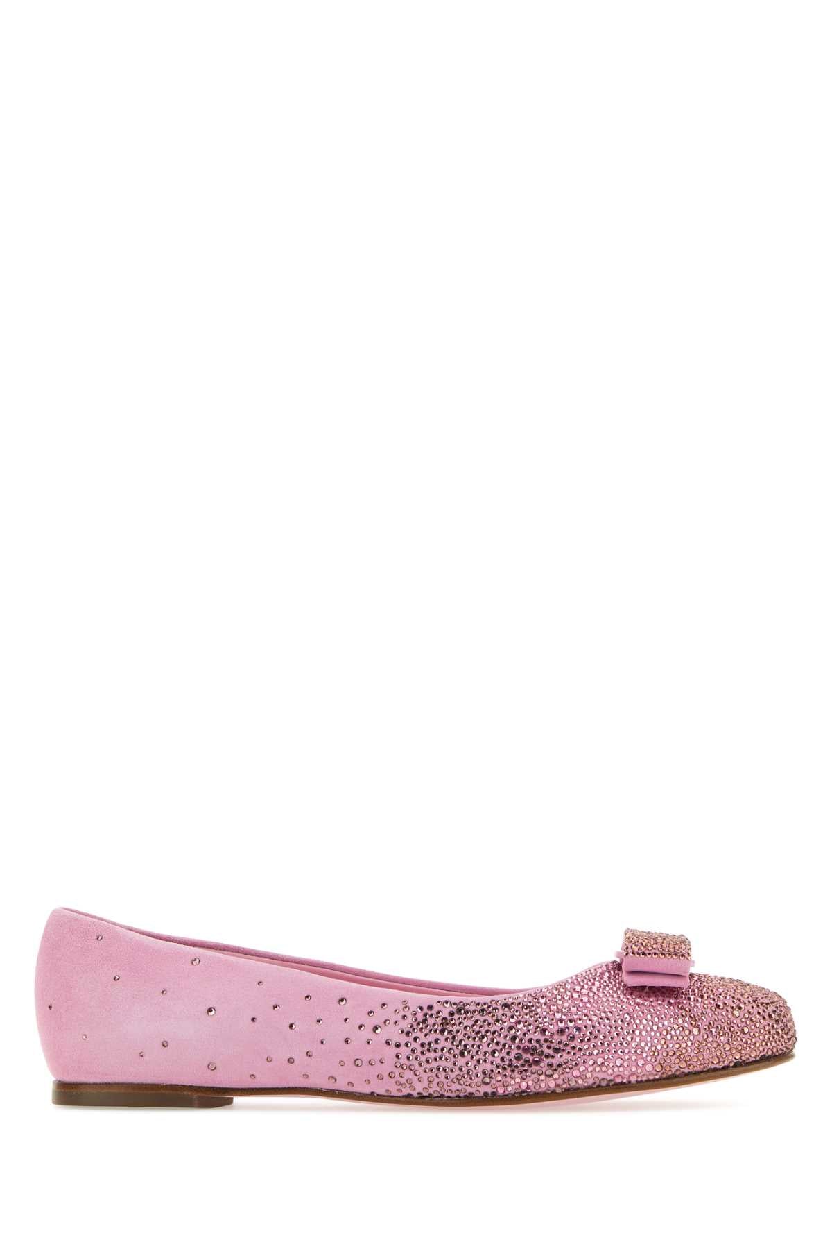 SALVATORE FERRAGAMO Suede Ballerina Flats for Women