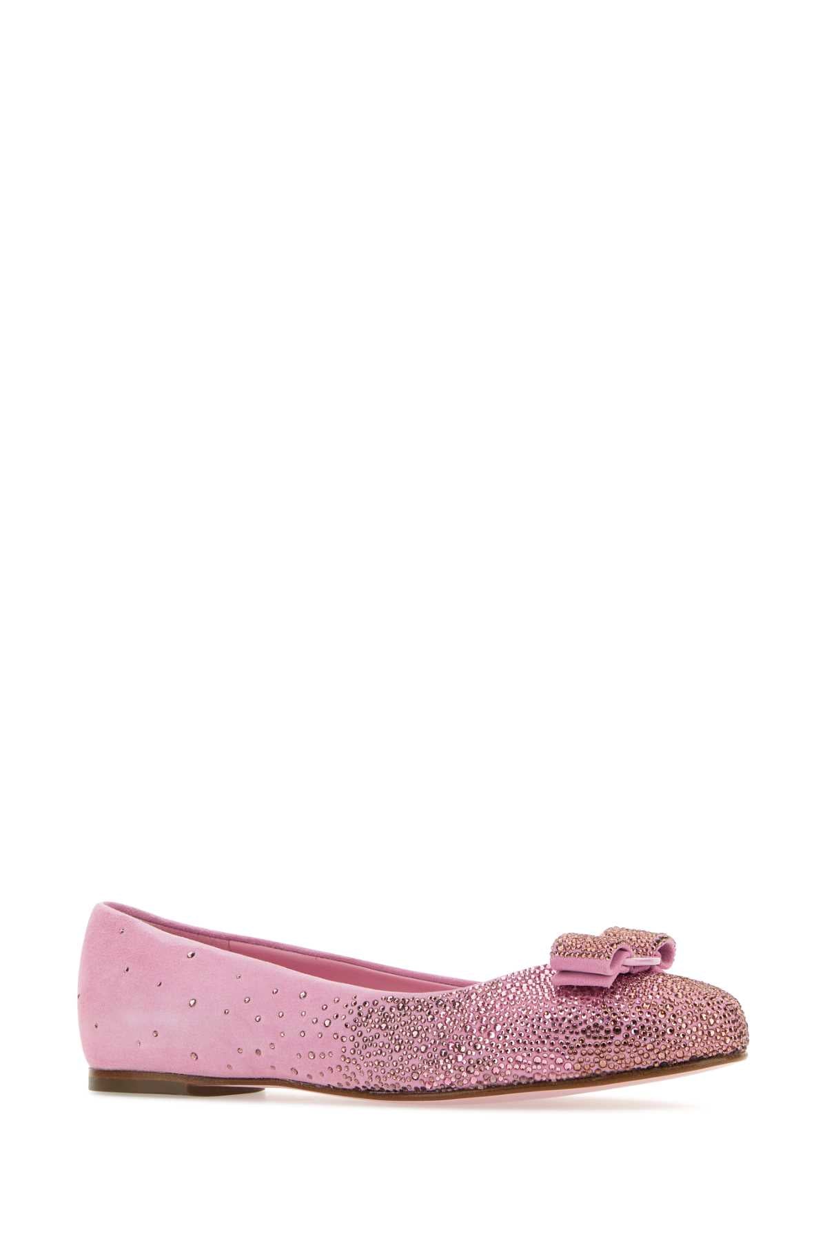 SALVATORE FERRAGAMO Suede Ballerina Flats for Women