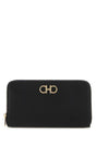 SALVATORE FERRAGAMO Elegant Mini Black Leather Wallet