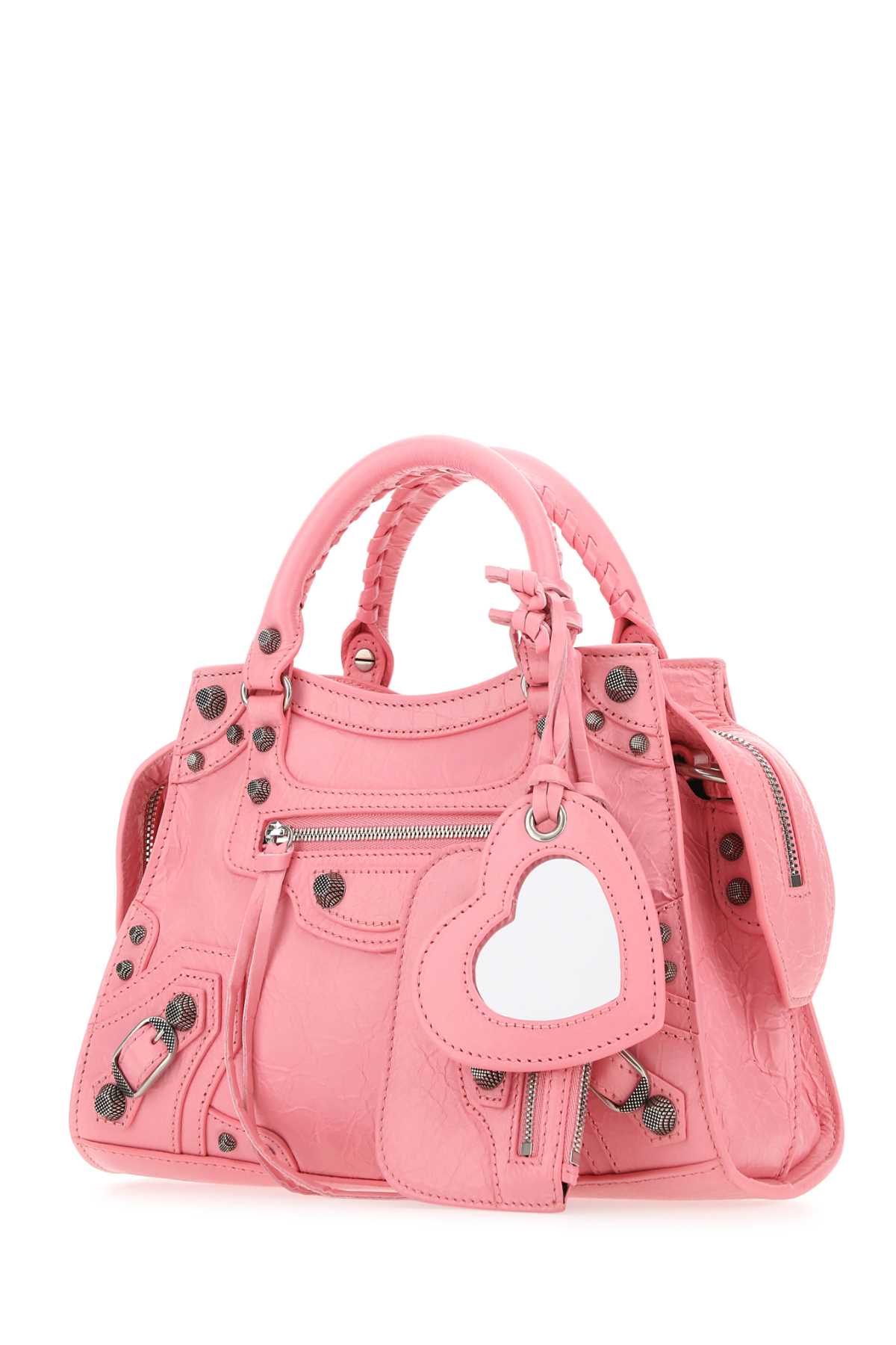 BALENCIAGA Mini Pink Nappa Leather Handbag