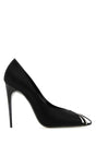 SAINT LAURENT Elegant Satin Pumps with 11 cm Heel