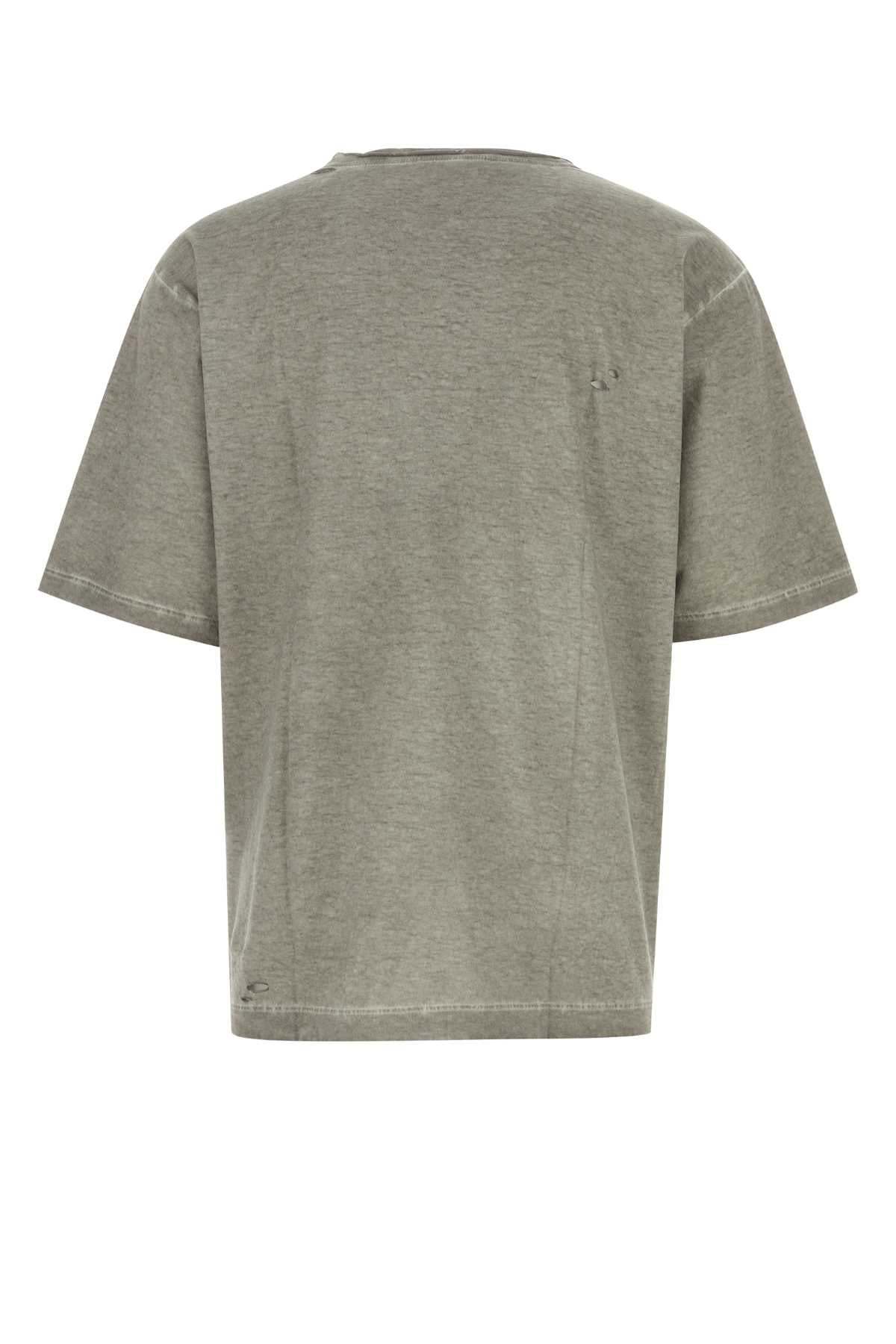 DOLCE & GABBANA Oversized Cotton Tee for Men - Melange Grey