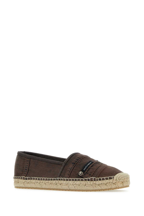 DOLCE & GABBANA Brown Denim Espadrilles for Men