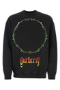 BURBERRY Oversized Black Cotton Sweatshirt for Men