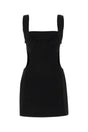 MARINE SERRE Chic Black Polyester Blend Mini Dress