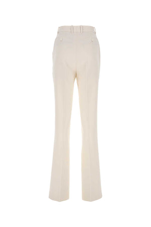 GUCCI Ivory Crepe Wide-Leg Pants