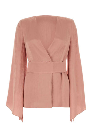 MAX MARA Satin Powder Pink Occhi Blouse