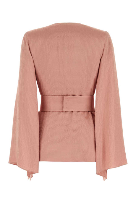 MAX MARA Satin Powder Pink Occhi Blouse