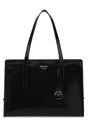 PRADA Classic Black Leather Re-Edition 1995 Mini Shoulder Handbag (30 cm x 21 cm x 9 cm)