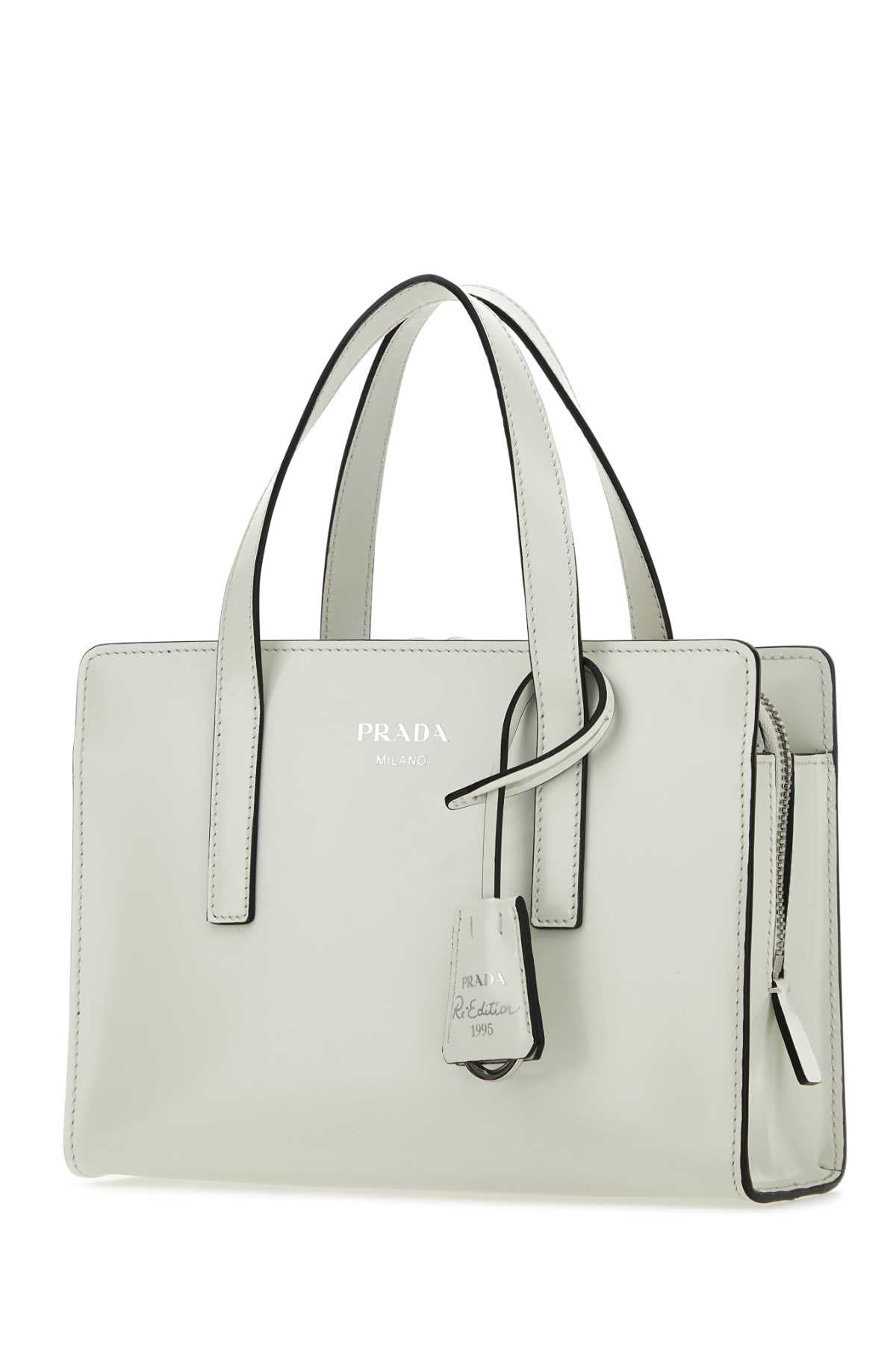 PRADA Mini Ivory Leather Handbag - Re-Edition 1995