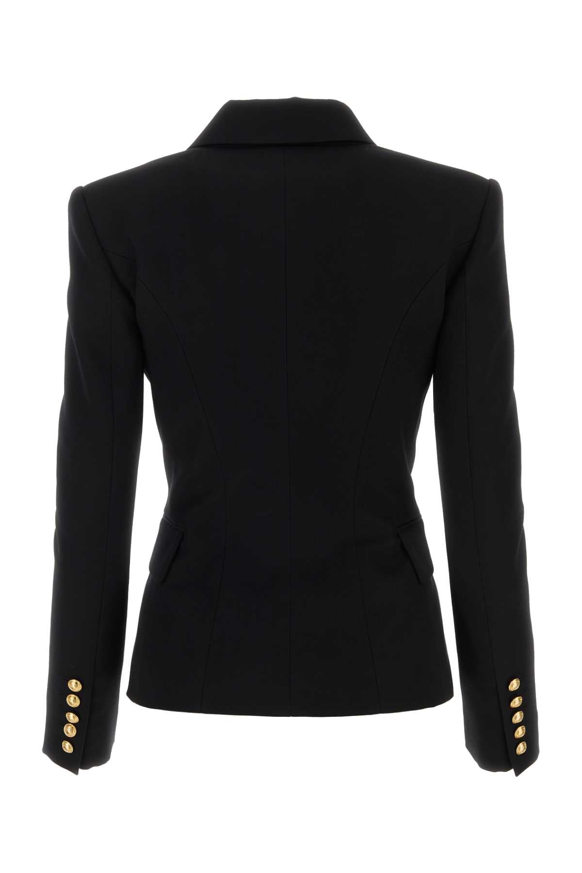 BALMAIN Chic Women’s Black Twill Blazer