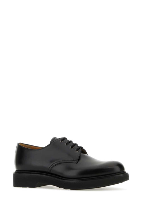 CHURCH'S Classic Black Leather Lace-Up Shoes for Men