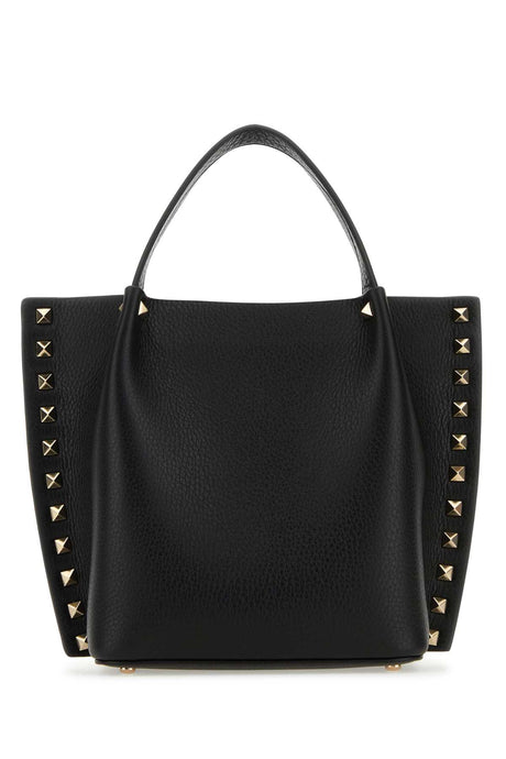 VALENTINO GARAVANI Mini Black Leather Rockstud Handbag