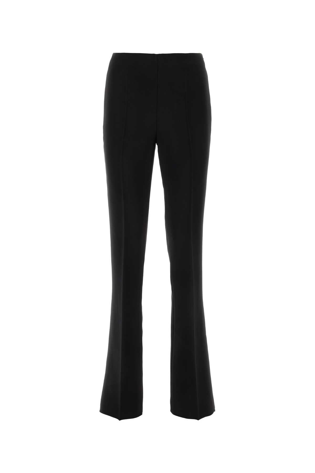 SALVATORE FERRAGAMO Elegant Black Crepe Pants for Women