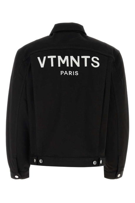 VTMNTS Black Denim Paris Jacket for Men