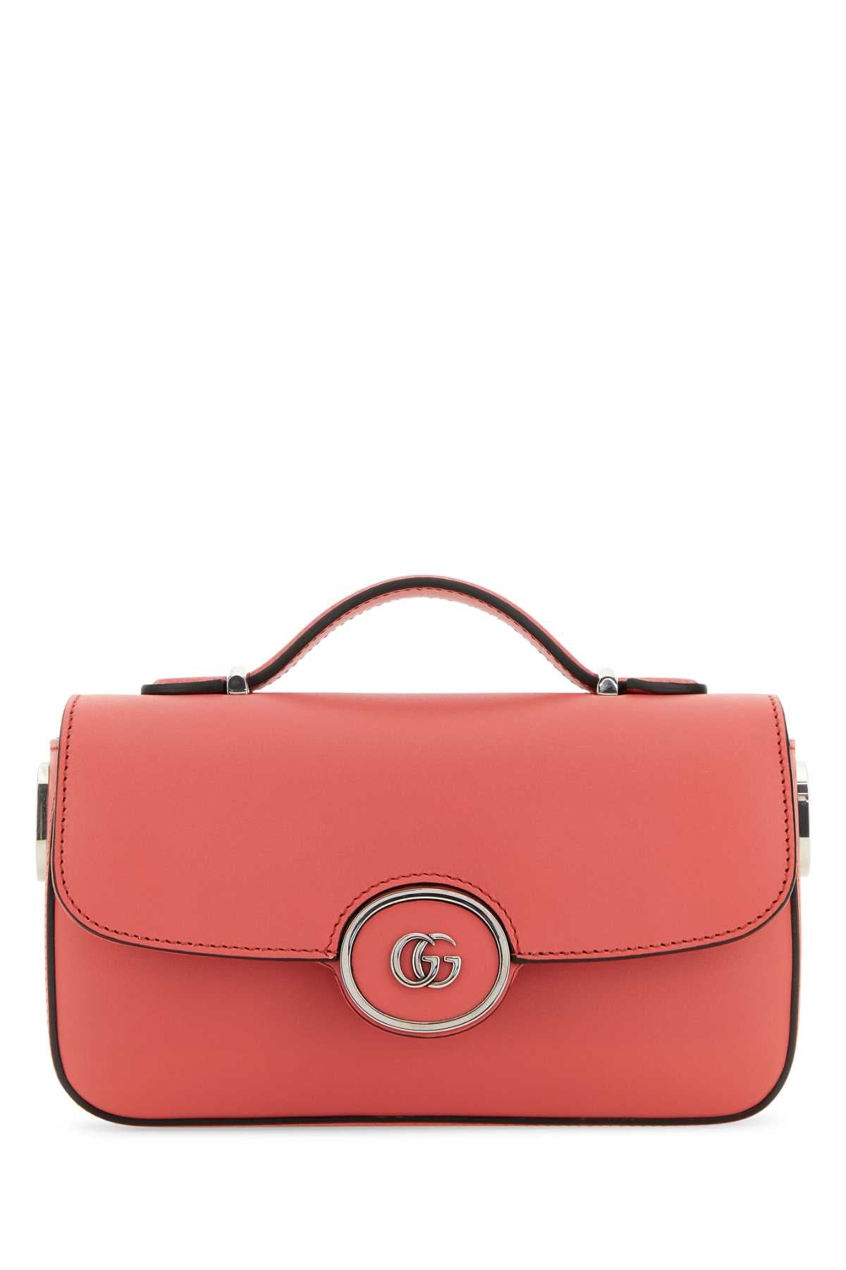 GUCCI Mini Leather Handbag - Deep Pink