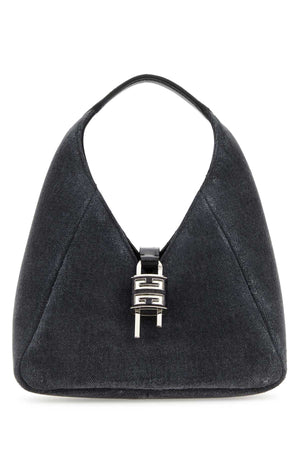 GIVENCHY Chic Black Denim Mini G-Hobo Handbag