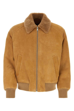 PRADA Classic Camel Shearling Jacket