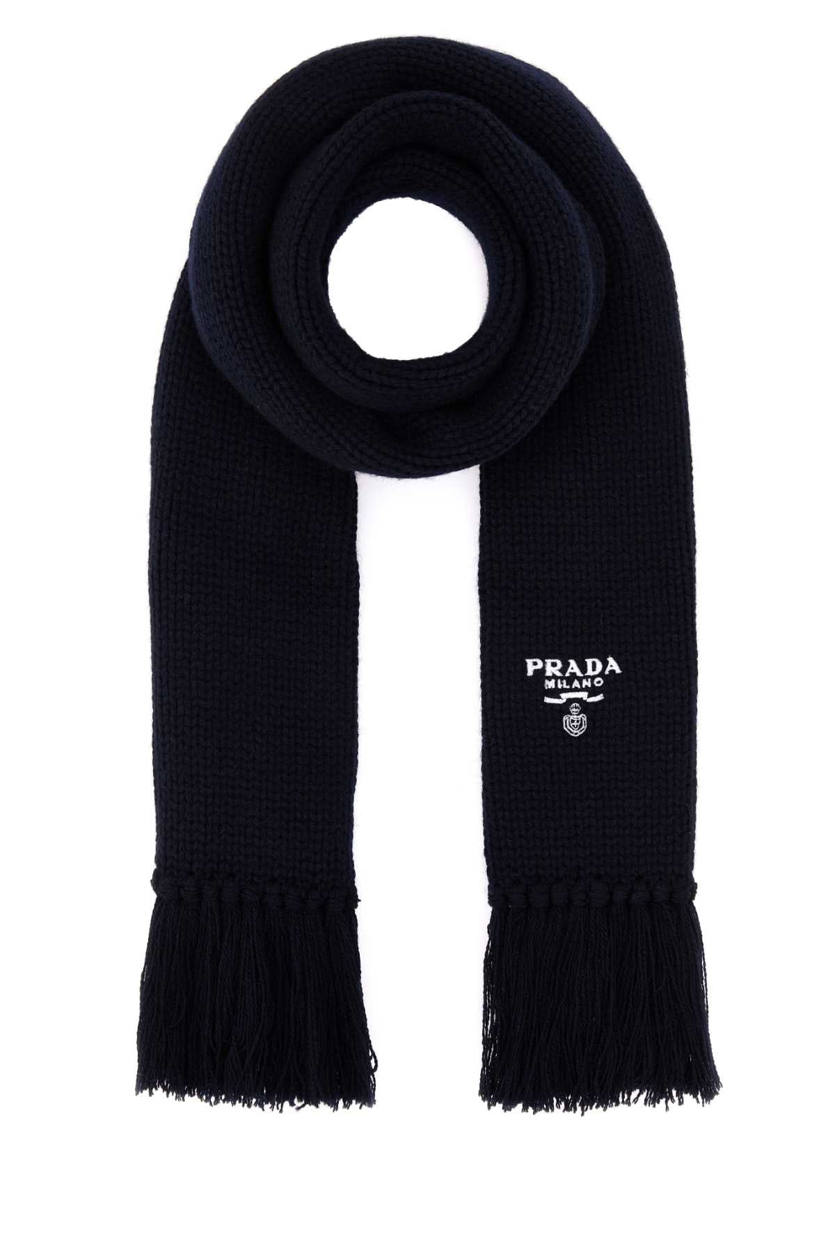 PRADA Men's Luxurious Cashmere Scarf - 170 cm x 18 cm