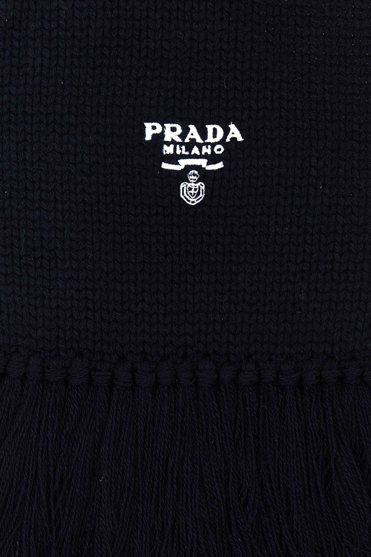 PRADA Men's Luxurious Cashmere Scarf - 170 cm x 18 cm