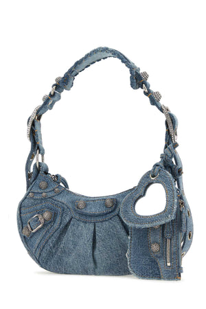 BALENCIAGA Mini Denim Le Cagole XS Shoulder Handbag