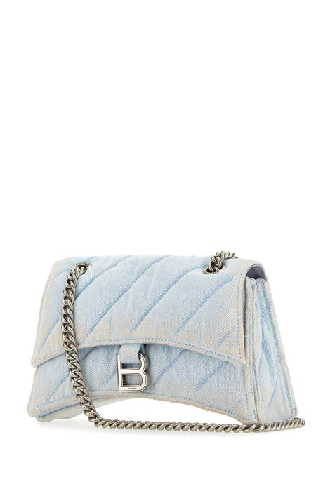 BALENCIAGA Mini Denim Crush S Shoulder Handbag