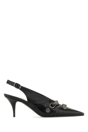 BALENCIAGA Elegant Leather Cagole Pumps with 7 cm Heel