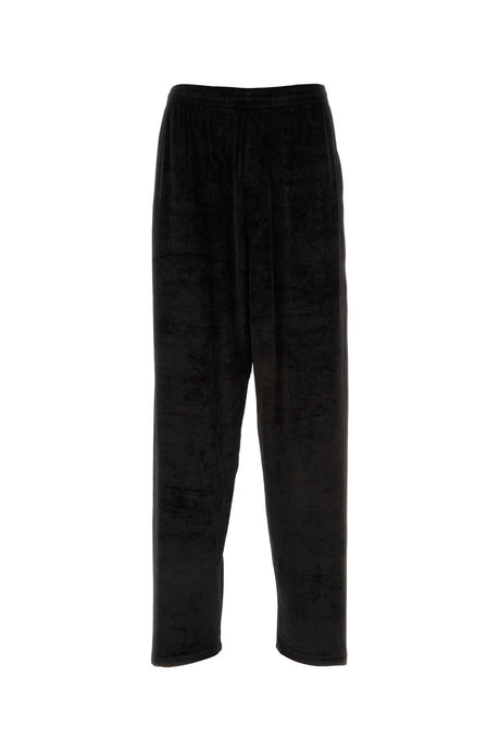 BALENCIAGA Stretch Velvet Baggy Pants for Men