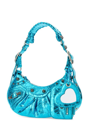 BALENCIAGA Mini Turquoise Nappa Leather XS Shoulder Handbag